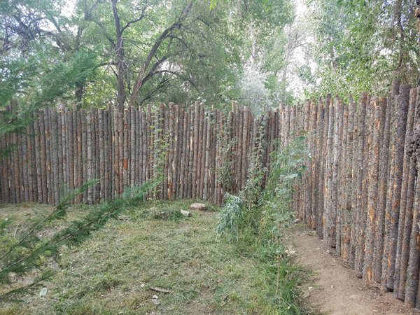 wood fence installation